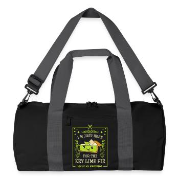 Lime Cake - Recycled Duffel Bag - black/graphite grey - Front