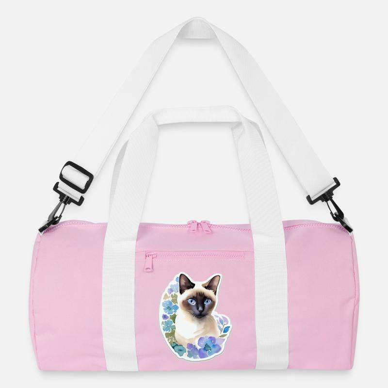 Siamese cat Recycled Duffel Bag