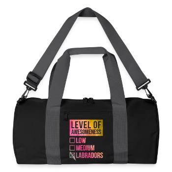 Labrador - Recycled Duffel Bag - black/graphite grey - Front