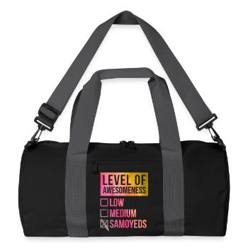 Samoyed - Recycled Duffel Bag - black/graphite grey - Front