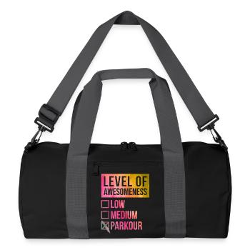 Parkour - Sac de sport recyclé - noir/gris graphite - Devant