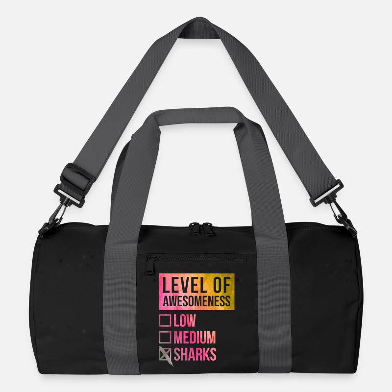 Hai - Recycelte Duffel Bag - Schwarz/Graphitgrau