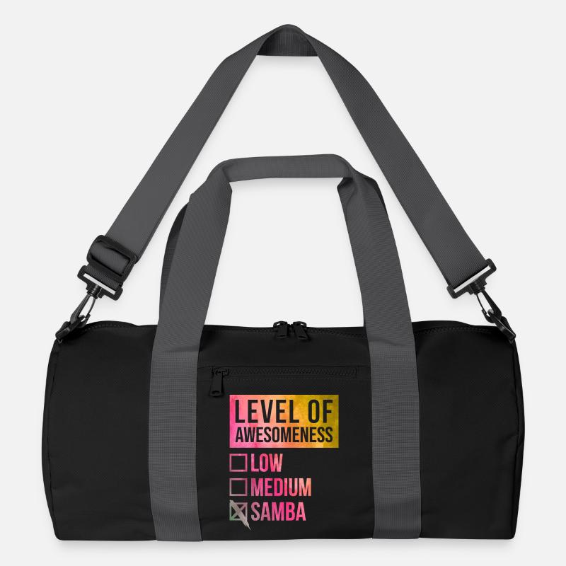 Samba - Recycelte Duffel Bag - Schwarz/Graphitgrau