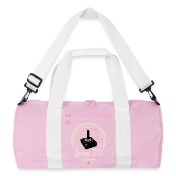 Niveau 30 - Édition Limitée - Sac de sport recyclé - rose/blanc - Devant