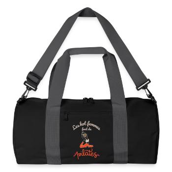 Les hot femmes font du pilates - Sac de sport recyclé - noir/gris graphite - Devant