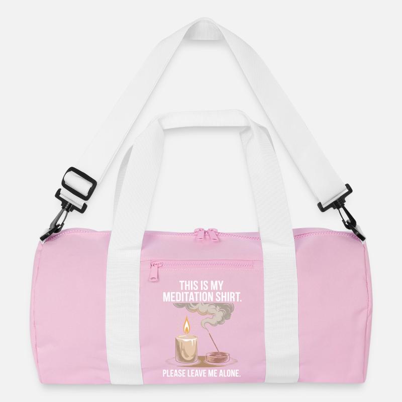 Funny Meditation Introvert Mindfulness Design Recycled Duffel Bag