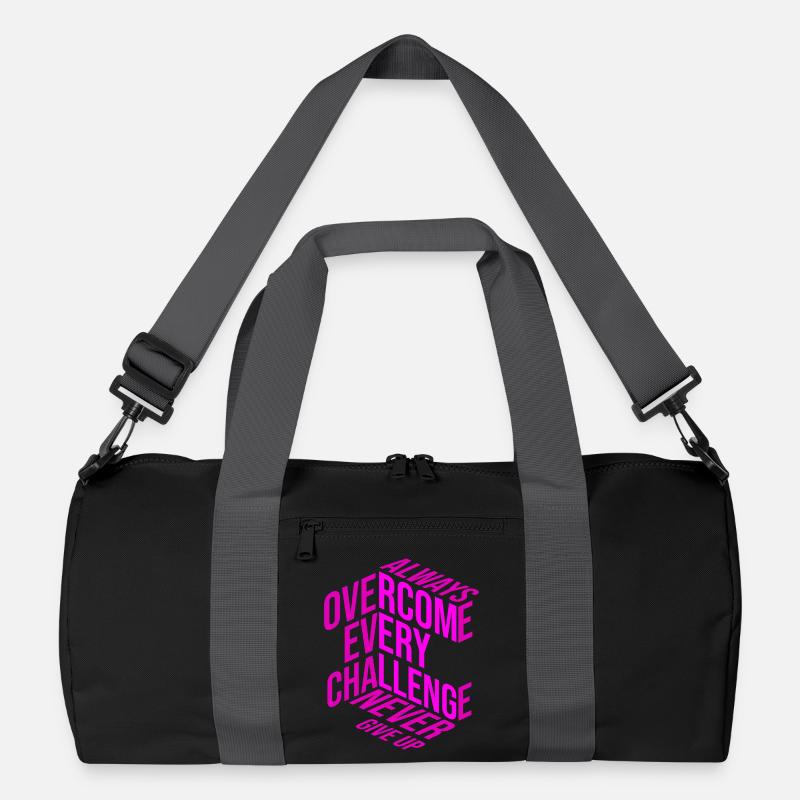 Never give up Recycled Duffel Bag