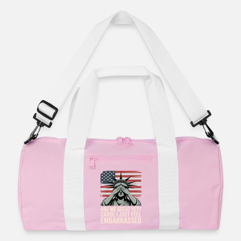Are We Great Yet? Protest Graphic Recycled Duffel Bag