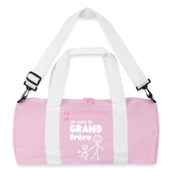 I’m The Big Brother Future Brother Funny Gift - Sac de sport recyclé - rose/blanc - Devant