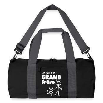 I’m The Big Brother Future Brother Funny Gift - Sac de sport recyclé - noir/gris graphite - Devant