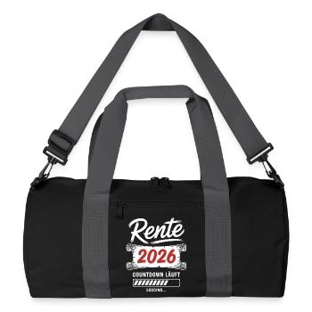 Pension 2026 countdown is on - Recycled Duffel Bag - black/graphite grey - Front