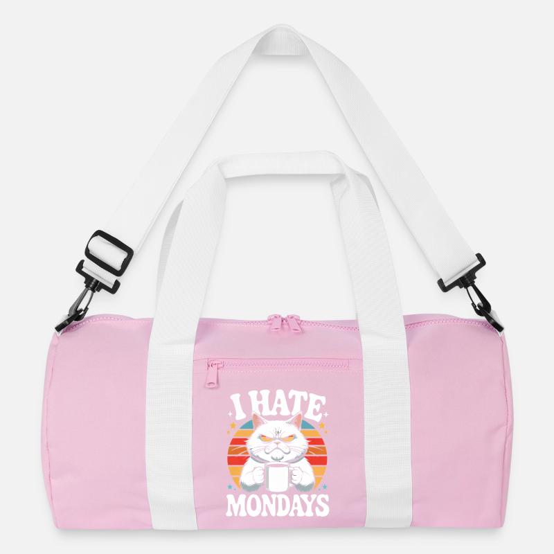 Mürrische Katze Ich Hasse Montage Recycelte Duffel Bag