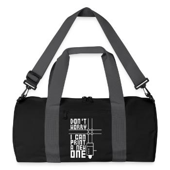 3D-Drucken 3D-Filament-3D-Drucker - Recycelte Duffel Bag - Schwarz/Graphitgrau - Vorne