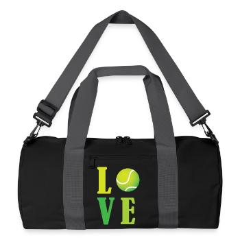 J’adore le tennis - Sac de sport recyclé - noir/gris graphite - Devant
