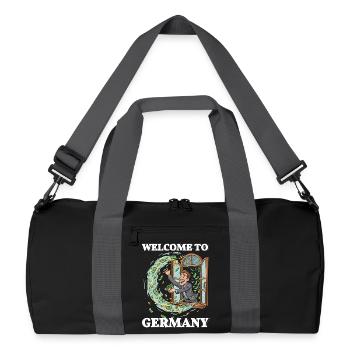 Parti allemand Lustig Steuern - Sac de sport recyclé - noir/gris graphite - Devant