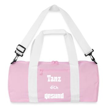 Tanz dich gesund - Recycelte Duffel Bag - Rosa/Weiß - Vorne
