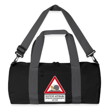 Site historique de fouilles depuis 1998 - Sac de sport recyclé - noir/gris graphite - Devant