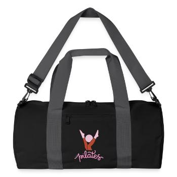 Pilates Élan Rose - Sac de sport recyclé - noir/gris graphite - Devant