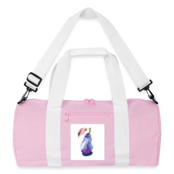 Pear in Pastels Abstract - Recycled Duffel Bag - pink/white - Front