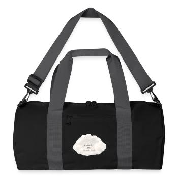 Mode avion mental - Sac de sport recyclé - noir/gris graphite - Devant