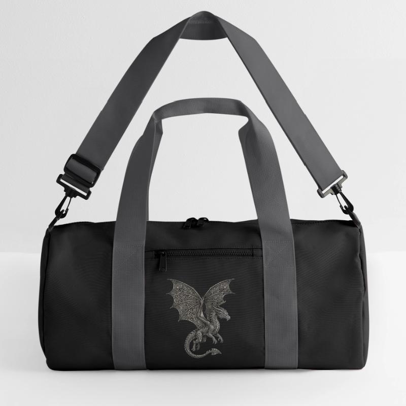 Dragon Noble Celtic Knot Pattern Recycled Duffel Bag