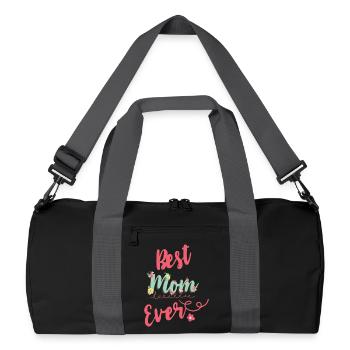 Meilleure maman jamais - Sac de sport recyclé - noir/gris graphite - Devant