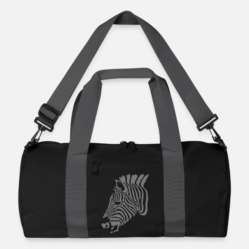 Zebra - Recycelte Duffel Bag - Schwarz/Graphitgrau