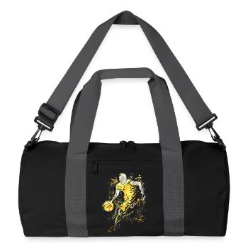 Basketball - Basketball Spieler - Basketballer - Recycelte Duffel Bag - Schwarz/Graphitgrau - Vorne