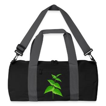 La super plante d’ortie et le remède - Sac de sport recyclé - noir/gris graphite - Devant
