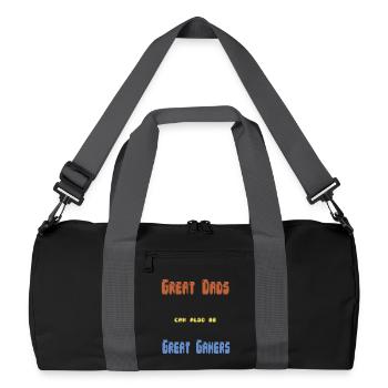 Gamerpapa Father's Day Gift - Recycled Duffel Bag - black/graphite grey - Front