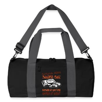 Gamer Dad Unique gift idea for dad - Recycled Duffel Bag - black/graphite grey - Front
