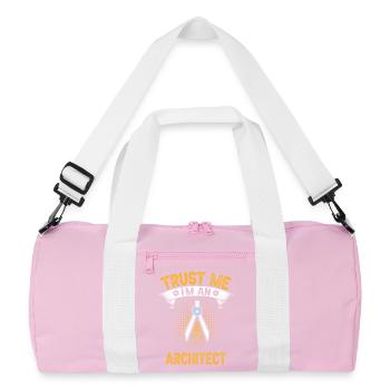 Architects Trust Me Engineering Design - Recycled Duffel Bag - pink/white - Front