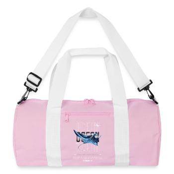 Ocean Manta Precious Treasure - Recycled Duffel Bag - pink/white - Front