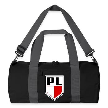 Drapeau polonais, couleurs nationales polonaises - Sac de sport recyclé - noir/gris graphite - Devant