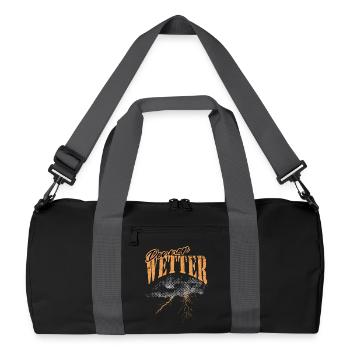 Orage, météo, conception graphique - Sac de sport recyclé - noir/gris graphite - Devant