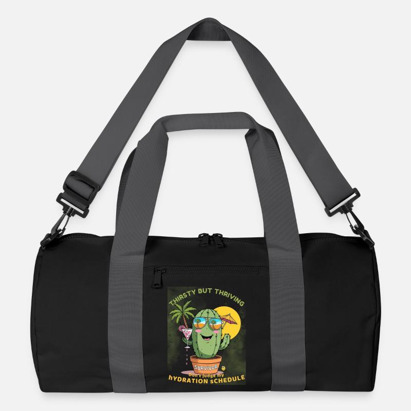 Sommerkaktus – Durstig, aber voller Leben Recycelte Duffel Bag