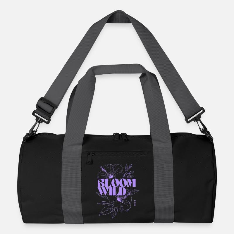 Bloom Wild Botanische Illustration Recycelte Duffel Bag