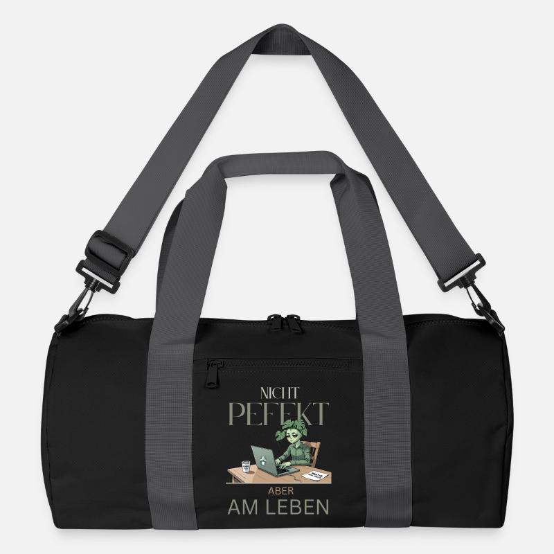 Perfekt am Leben – grün, müde, echt Recycelte Duffel Bag