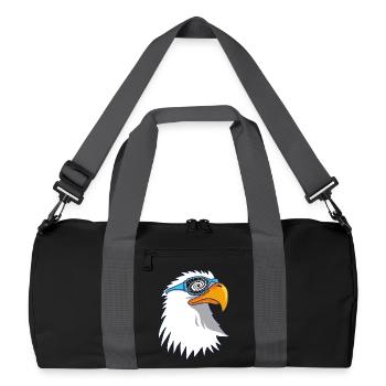 Aigle et lunettes galactiques - Sac de sport recyclé - noir/gris graphite - Devant
