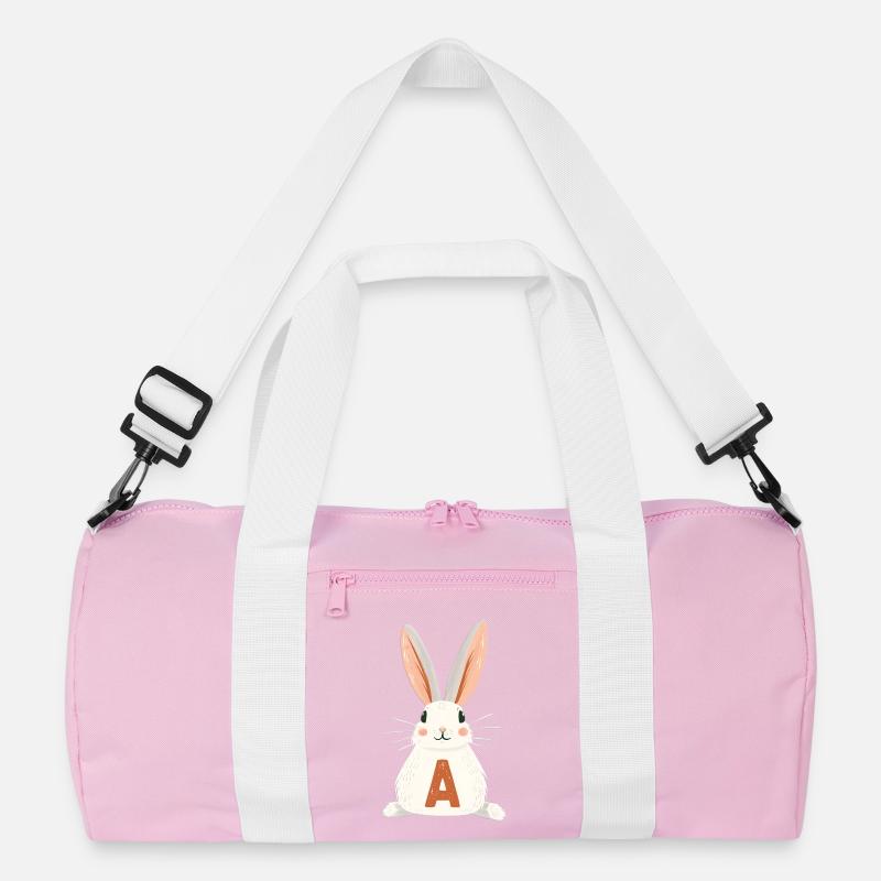 A -Letter - Bunny - Personalizable Recycled Duffel Bag