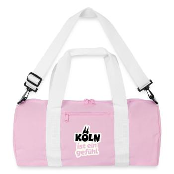 Cologne is a feeling Cologne cathedral - Recycled Duffel Bag - pink/white - Front