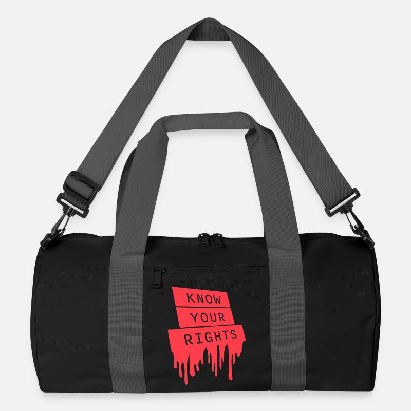 Know Your Rights Activism Justice Freedom Recycled Duffel Bag