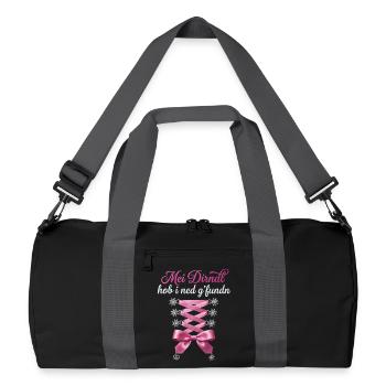 Trachtenshirt Damen Trachten T-shirt Dirndl Tenue - Sac de sport recyclé - noir/gris graphite - Devant