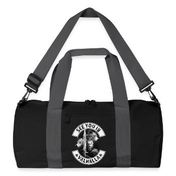See you in Valhalla - Recycled Duffel Bag - black/graphite grey - Front