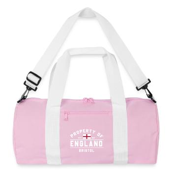 Angleterre Bristol Drapeau Design graphique - Sac de sport recyclé - rose/blanc - Devant