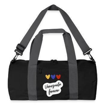 Venezuela pour toujours - Sac de sport recyclé - noir/gris graphite - Devant