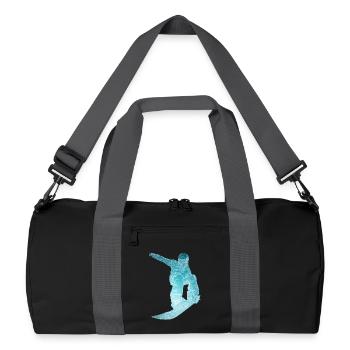 Planchistes de glace - Sac de sport recyclé - noir/gris graphite - Devant