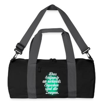 Stationnement - Sac de sport recyclé - noir/gris graphite - Devant