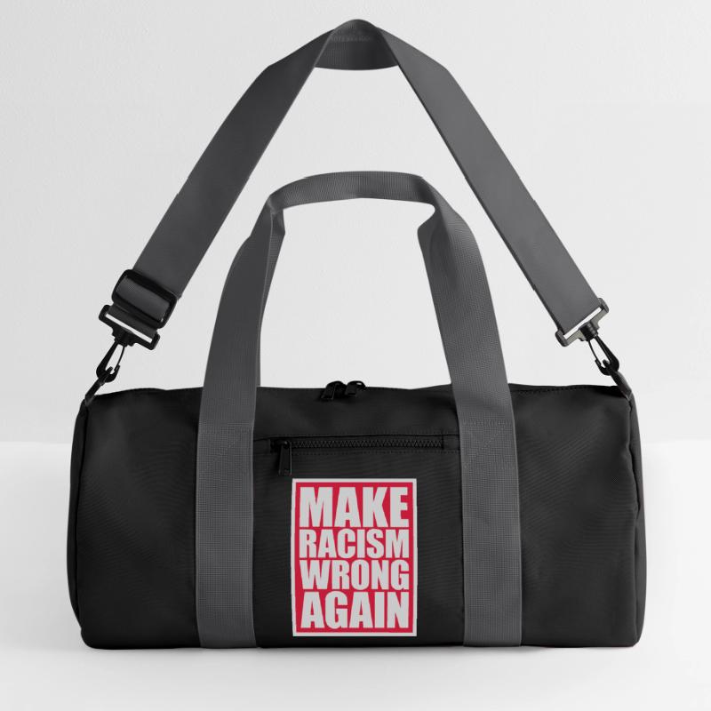 make racism wrong again Recycelte Duffel Bag