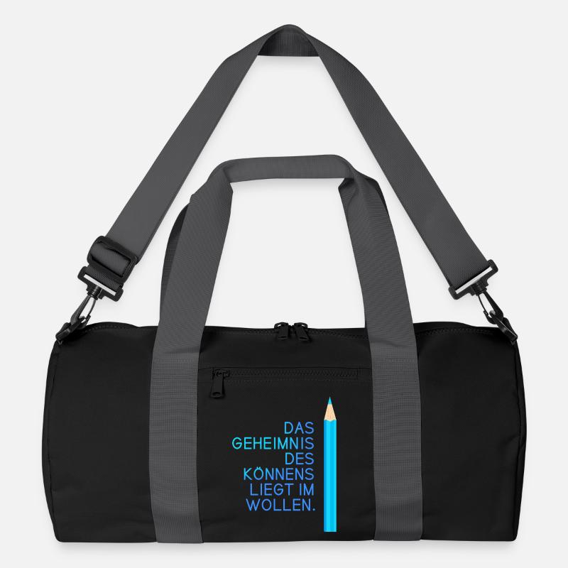 schule motivation einschulung prüfung abi spruch l Recycelte Duffel Bag